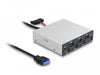 EAN 4043619642076 - DeLOCK 64207 hub de interfaz 5000 Mbit/s Negro, Gris imagen 1