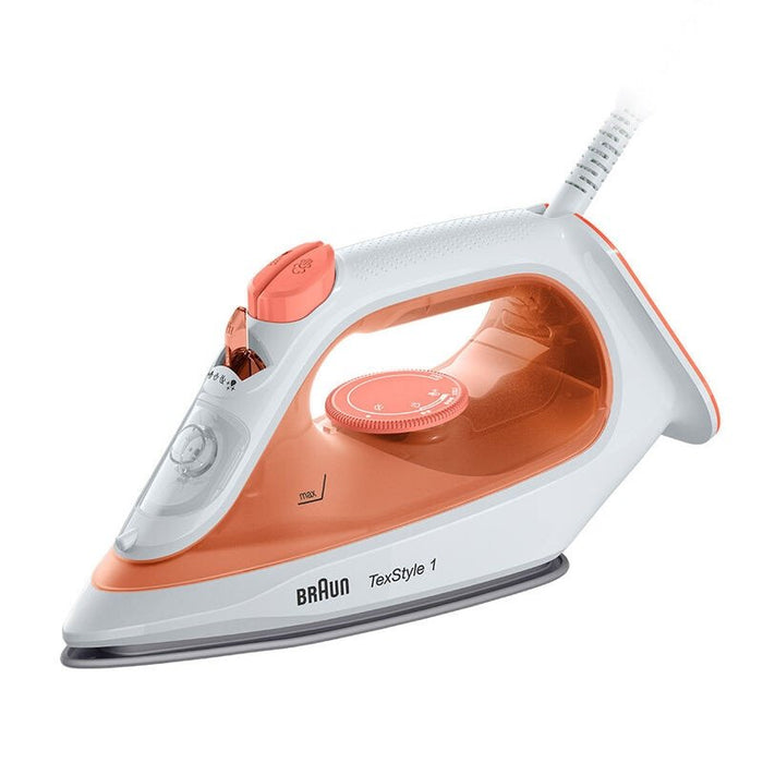 EAN 8021098000767 - Braun TexStyle 1 SI1009OR Plancha a vapor Suela antiadherente 1900 W Naranja, Blanco imagen 5