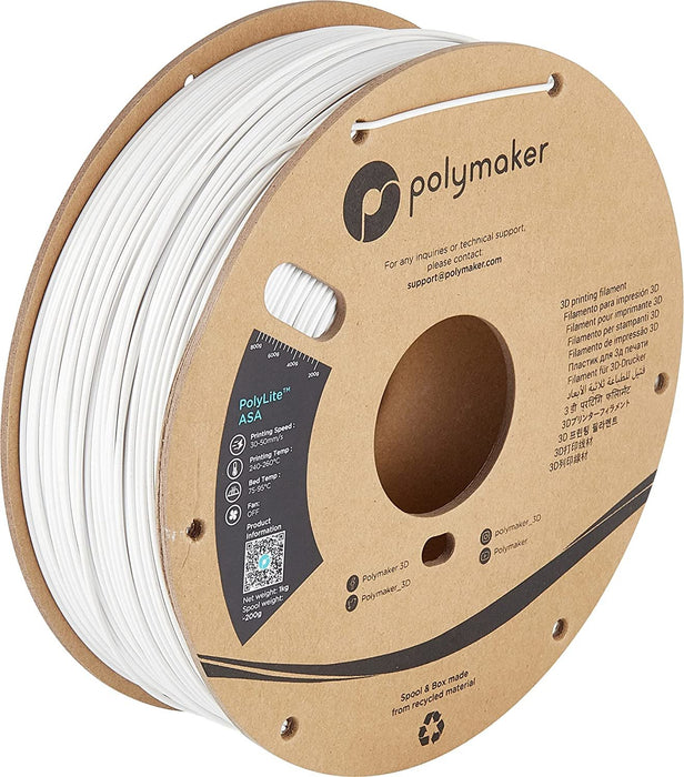 EAN 6938936709954 - Polymaker PF01002 material de impresión 3d Acrilonitrilo estireno acrilato (ASA) Blanco 1 kg imagen 1