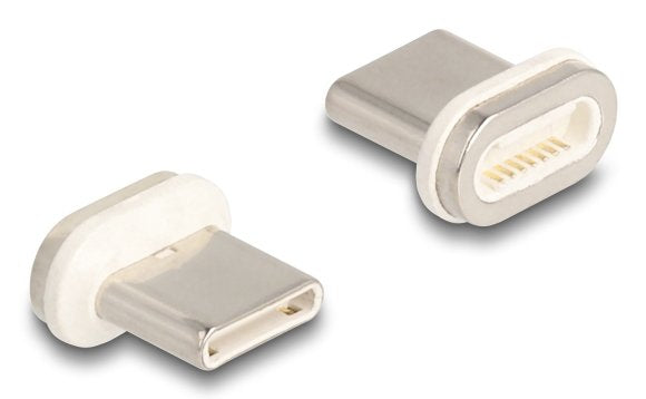 EAN 4043619665884 - DeLOCK 66588 cambiador de género para cable magnet USB C Oro, Blanco imagen 1