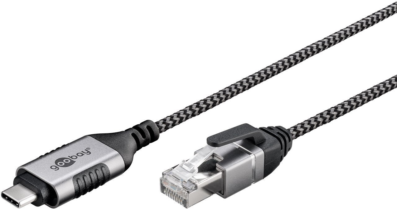 EAN 4040849744051 - Goobay 74405 cambiador de género para cable USB 3.1 type A RJ45 Negro, Plata imagen 3