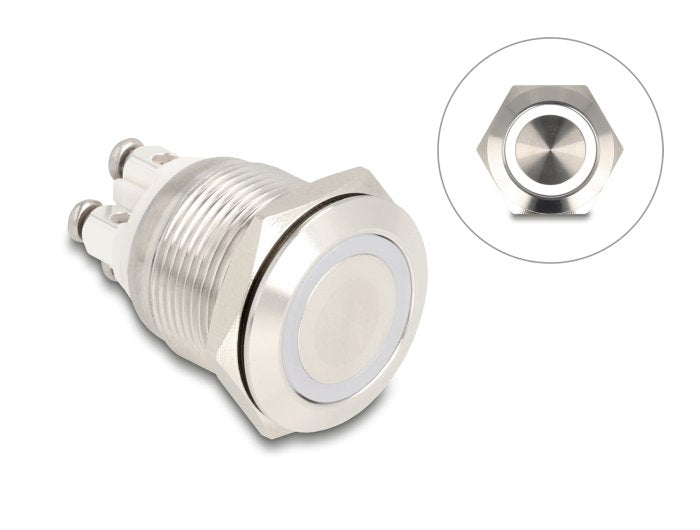 EAN 4043619209774 - DeLOCK 20977 botonera Plata imagen 1
