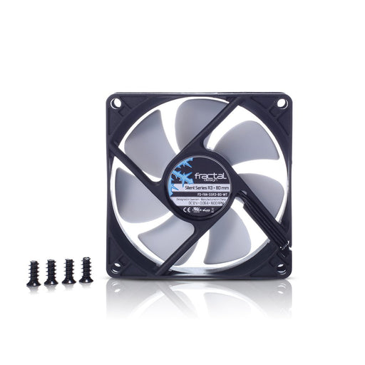 EAN 7350041083405 - Fractal Design Silent Series R3 80 mm Carcasa del ordenador Ventilador 8 cm Negro, Blanco imagen 2