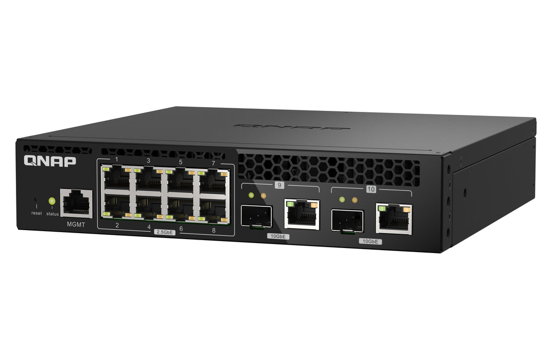 EAN 4713213518762 - QNAP QSW-M2108R-2C switch Gestionado L2 2.5G Ethernet (100/1000/2500) Energía sobre Ethernet (PoE) Negro imagen 5