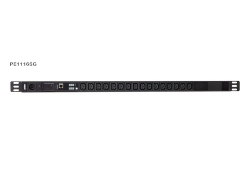 EAN 4710469340949 - ATEN PE1116SG-AT-G unidad de distribución de energía (PDU) 16 salidas AC Negro imagen 1
