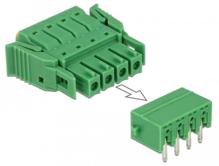 EAN 4043619659548 - DeLOCK 65954 bloque de terminales Verde imagen 3