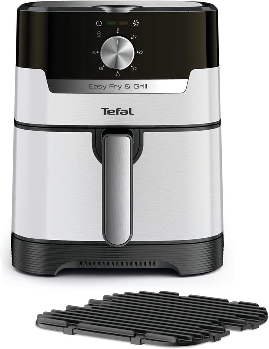 EAN 3045380024441 - Tefal Easy Fry & Grill EY501A Sencillo 4,2 L Independiente 1550 W Freidora de aire caliente Negro, Acero  imagen 1