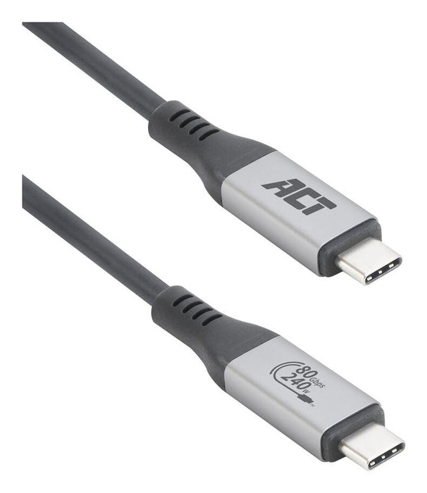 EAN 8716065587654 - ACT AC7452 cable USB USB4 Gen 4x2 1,5 m USB C 80 Gbit/s Negro imagen 1