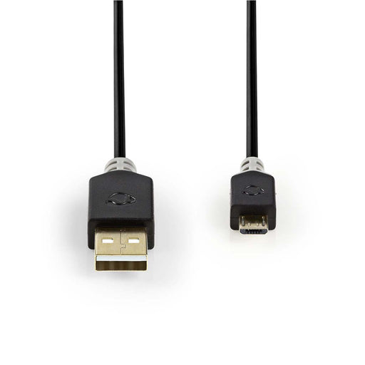 EAN 5412810263493 - Nedis CCBW60500AT10 cable USB USB 2.0 1 m USB A Micro-USB B 0,48 Gbit/s Antracita imagen 2