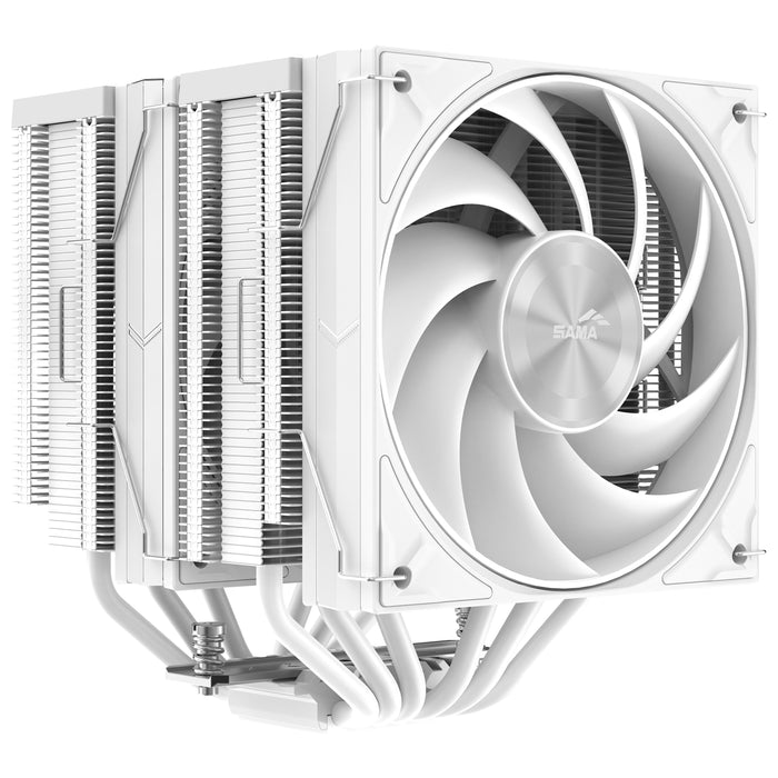 EAN 6930788486373 - SAMA Gears A60W Procesador Refrigerador de aire 12 cm Blanco 1 pieza(s) imagen 2