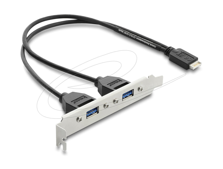 EAN 4043619673469 - DeLOCK 67346 cable USB 0,355 m USB E 2 x USB A Negro imagen 1
