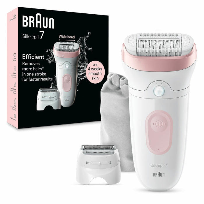 EAN 7500435225120 - Braun Silk-épil 7 7-030 40 pinzas Rosa, Blanco imagen 1