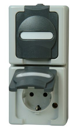 EAN 4008224259446 - Kopp 131456008 toma de corriente CEE 7/3 Negro, Gris imagen 1