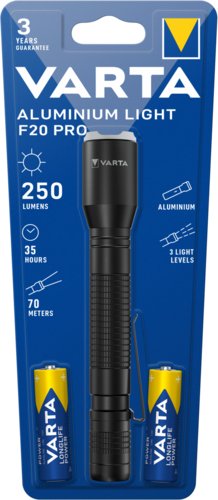 EAN 4008496056446 - Varta Aluminium Light F20 Pro Aluminio Linterna de mano LED imagen 2