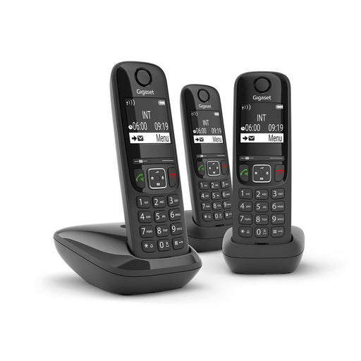 EAN 4250366854663 - Gigaset AS690 Trio Teléfono DECT/analógico Negro imagen 1