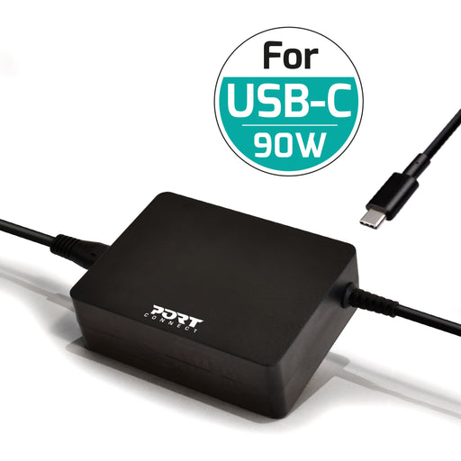EAN 3567049000981 - Port Designs 900098 adaptador e inversor de corriente Interior 90 W Negro imagen 2