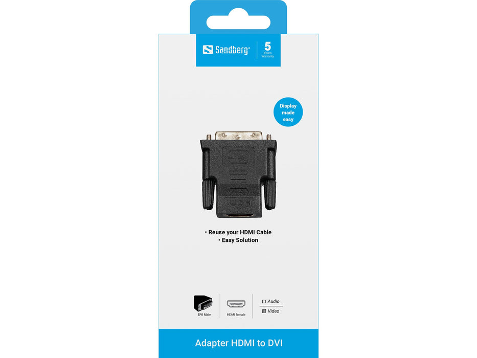 EAN 5705730507397 - Sandberg 507-39 cambiador de género para cable Negro imagen 3