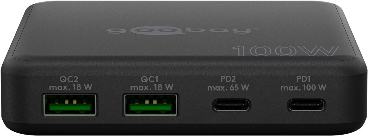 EAN 4040849707643 - Goobay 70764 cargador de dispositivo móvil Universal Negro Corriente alterna Carga rápida Interior imagen 2