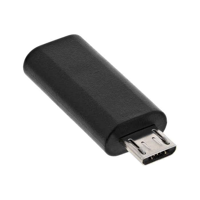 EAN 4043718270057 - InLine 33302I cambiador de género para cable micro USB male USB C Negro imagen 2
