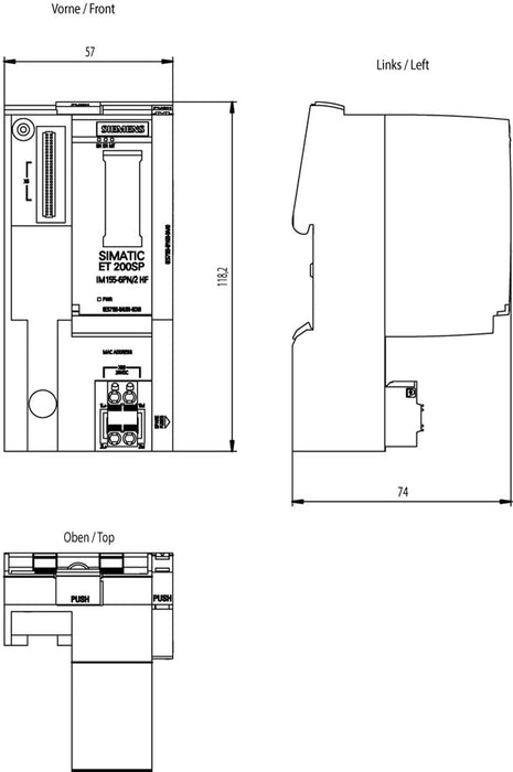 EAN 4047623409755 - Siemens 6ES7155-6AU01-0CN0 6ES71556AU010CN0 SPS-Erweiterungsmodul imagen 3