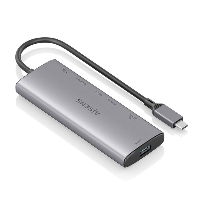 EAN 8435739903599 - AISENS ASUC-7P031-GR base para portátil y replicador de puertos Alámbrico USB 3.2 Gen 1 (3.1 Gen 1) Type- imagen 2