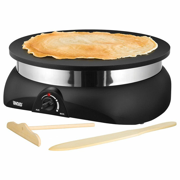 EAN 4011689481550 - Unold 48155 crepera 1 crep(s) 1250 W Negro, Acero inoxidable imagen 1