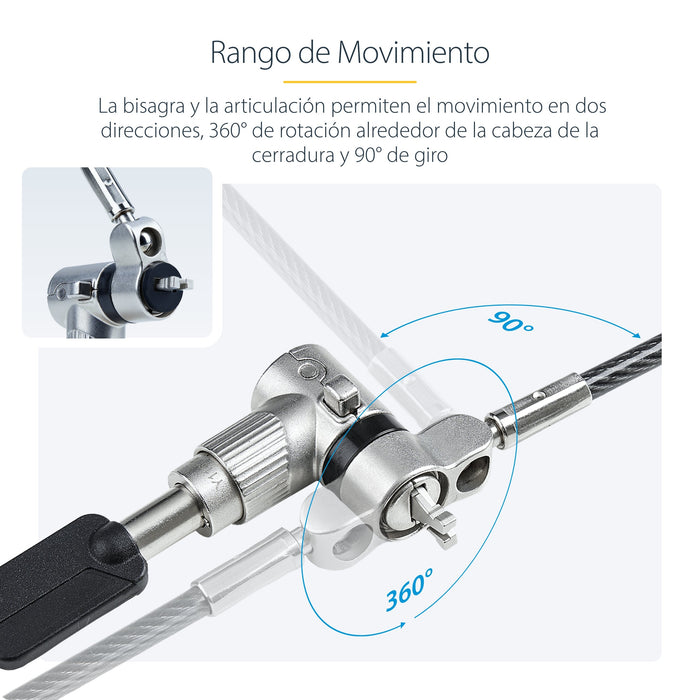 EAN 65030909990 - StarTech.com UNIVMK25-LAPTOP-LOCK cable antirrobo Negro, Acero imagen 15