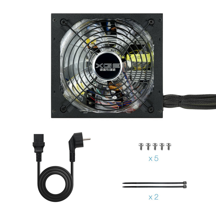 EAN 8433281007581 - TooQ TQXGEII-600SAP unidad de fuente de alimentación 600 W 20+4 pin ATX ATX Negro imagen 13