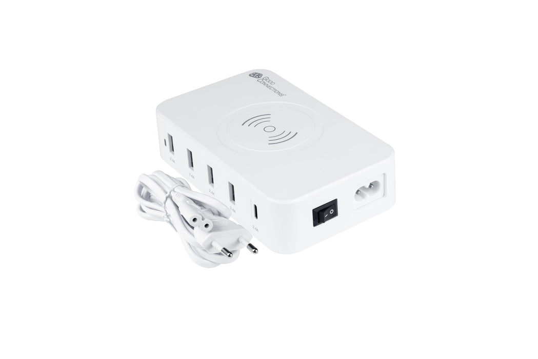 EAN 4014619842711 - Alcasa PCA-D005W cargador de dispositivo móvil Universal Blanco Corriente alterna Cargador inalámbrico Ca imagen 2