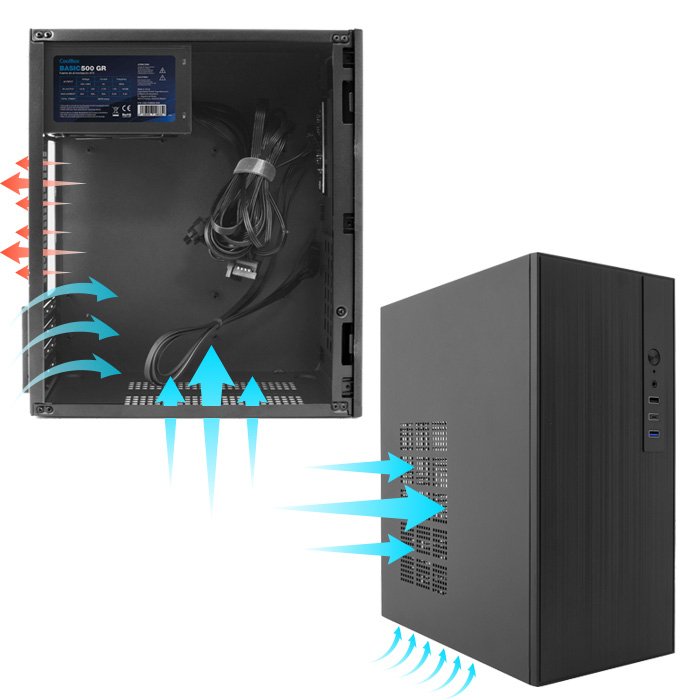 EAN 8436624423307 - CoolBox COO-PCM460-0 carcasa de ordenador Negro imagen 6