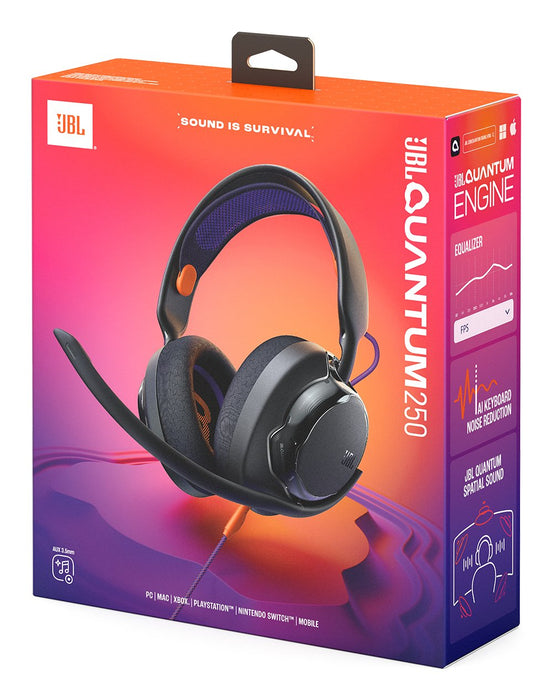 EAN 1200130022159 - JBL Quantum 250 Auriculares Alámbrico Diadema Juego Negro imagen 7