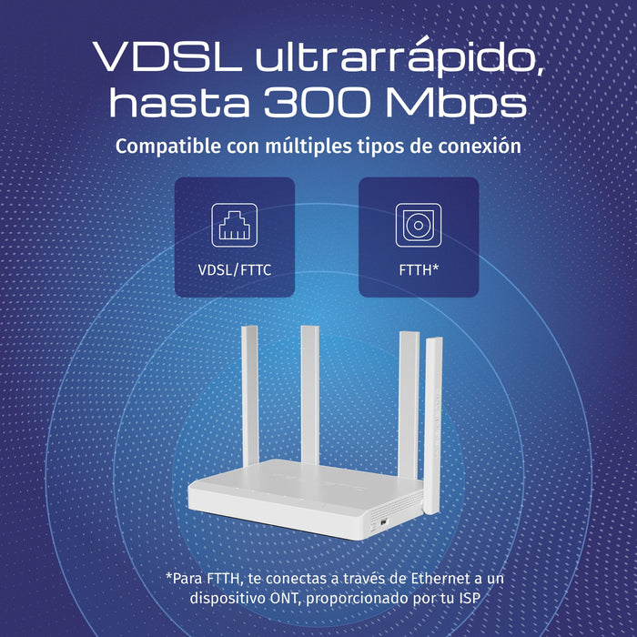 EAN 4897082921356 - Keenetic Hopper DSL (KN-3610) router inalámbrico Gigabit Ethernet Doble banda (2,4 GHz / 5 GHz) Gris, Bla imagen 2