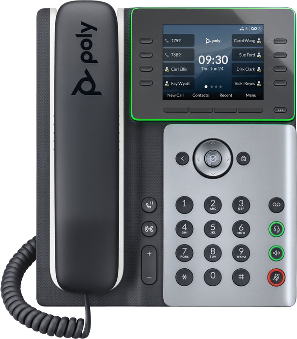 EAN 0197497341409 - HP Poly Edge E300 IP Phone and PoE-enabled teléfono IP Negro 8 líneas IPS imagen 1