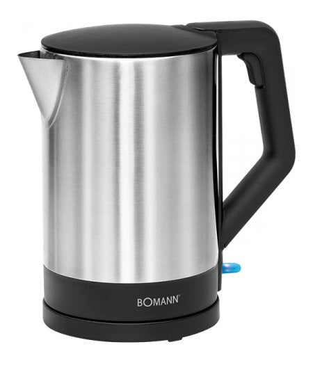 EAN 4004470300215 - Bomann WKS 3002 CB tetera eléctrica 1,5 L 2200 W Negro, Acero inoxidable imagen 1
