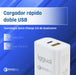 EAN 8435364317419 - iggual IGG317419 cargador de dispositivo móvil Universal Blanco Carga rápida Interior imagen 2