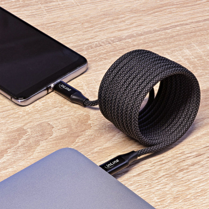 EAN 4043718318759 - InLine 35881 cable USB USB 2.0 1 m USB C 0,48 Gbit/s 100 W Negro imagen 3