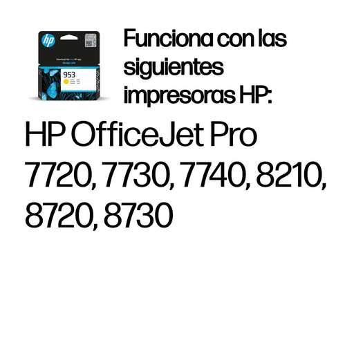 EAN 0725184104046 - HP 953 Yellow Original Ink Cartridge cartucho de tinta 1 pieza(s) Estándar imagen 2