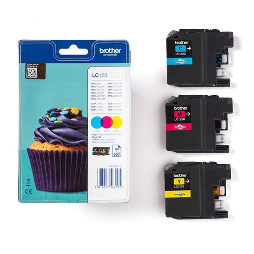 EAN 5014047563201 - Brother LC123RBWBPDR cartucho de tinta 1 pieza(s) Original Cian, Magenta, Amarillo imagen 2