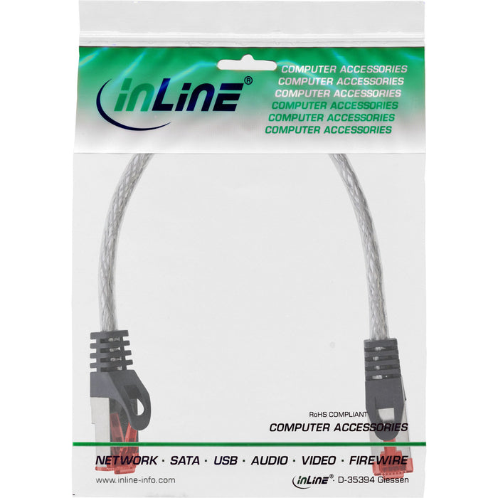 EAN 4043718100538 - InLine 76422T cable de red Transparente 0,25 m Cat6 S/FTP (S-STP) imagen 3