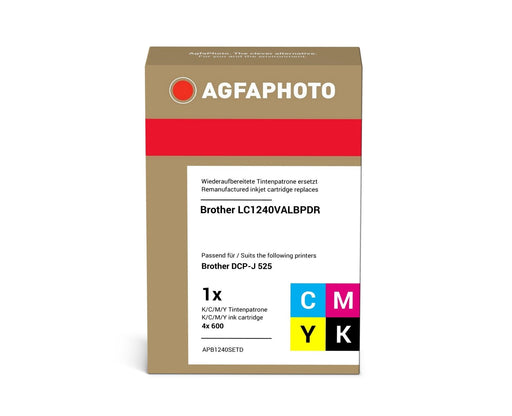 EAN 4250164828477 - AgfaPhoto LC-1240 Value-Pack cartucho de tinta 4 pieza(s) Compatible Rendimiento estándar Negro, Cian, Ma imagen 2
