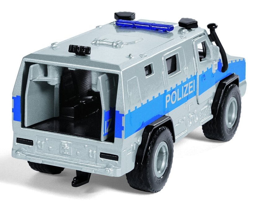 EAN 4006874023042 - Siku Rheinmetall MAN Survivor R Modelo a escala de furgón policial Previamente montado 1:50 imagen 7