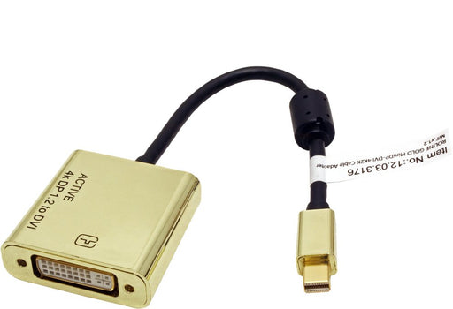 EAN 7611990150564 - ROLINE 12.03.3176 adaptador de cable de vídeo 0,1 m Mini DisplayPort DVI-D Oro imagen 2