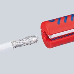 EAN 4003773040811 - Knipex 16 60 100 SB pelacable Azul, Rojo imagen 2