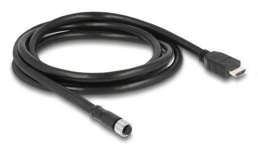 EAN 4043619812189 - DeLOCK 81218 cable para sensor y actuador 2 m M12 HDMI Negro imagen 1