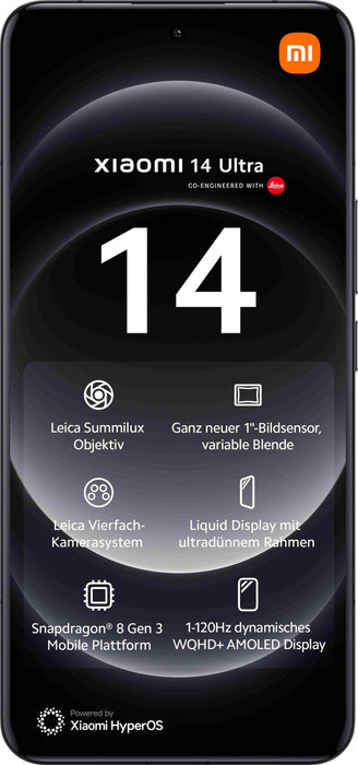 EAN 6941812763124 - Xiaomi 14 Ultra 17,1 cm (6.73") SIM doble 5G USB Tipo C 16 GB 512 GB 5000 mAh Negro imagen 2