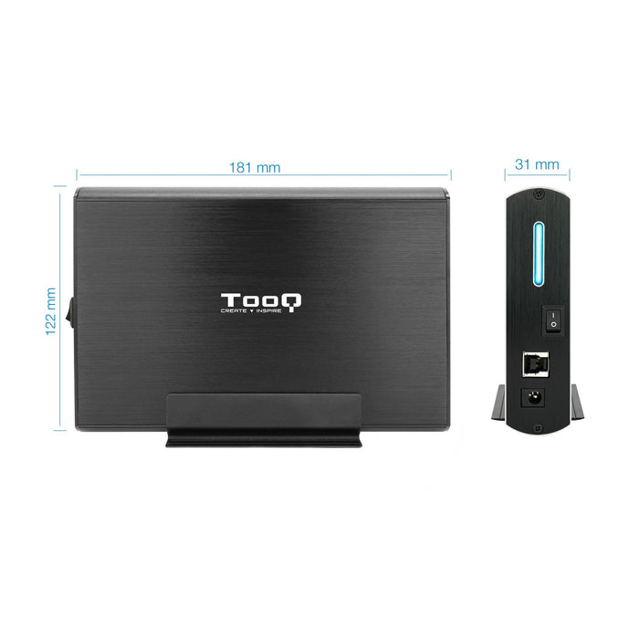 EAN 8433281009691 - TooQ TQE-3531B caja para disco duro externo Caja de disco duro (HDD) Negro 3.5" imagen 5