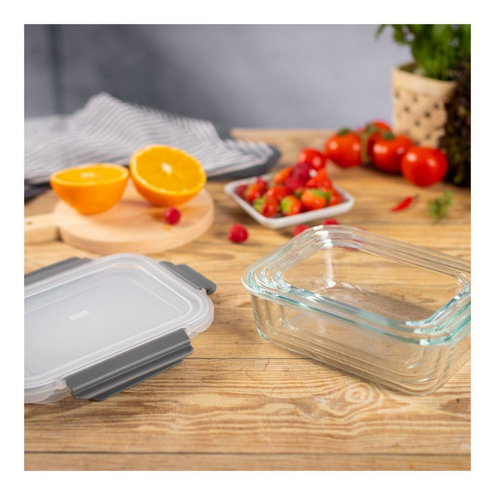 EAN 7610154240349 - KUHN RIKON 24034 recipiente de almacenar comida Rectangular Contenedor 3,21 L Gris, Transparente 3 pieza( imagen 5
