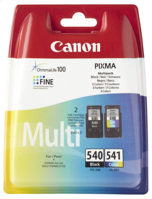 EAN 4960999974248 - Canon PG-540 / CL-541 cartucho de tinta 2 pieza(s) Original Negro, Cian, Magenta, Amarillo imagen 1