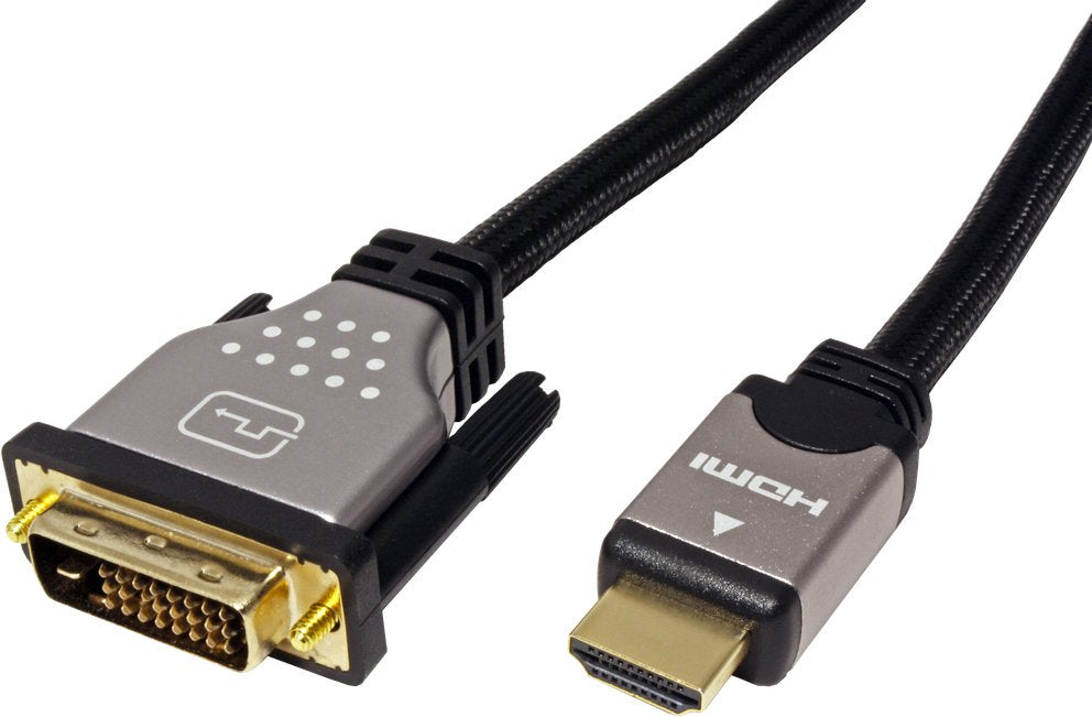 EAN 7611990176557 - ROLINE 11.04.5876 adaptador de cable de vídeo 1,5 m HDMI tipo A (Estándar) DVI-D Negro, Plata imagen 3