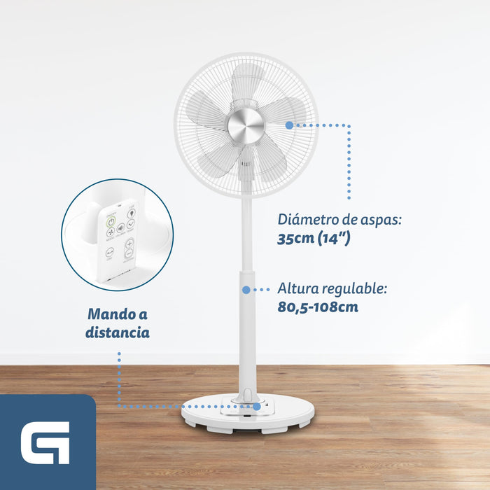 EAN 8426156012889 - Grunkel FAN-14SILENCE ventilador Blanco imagen 8